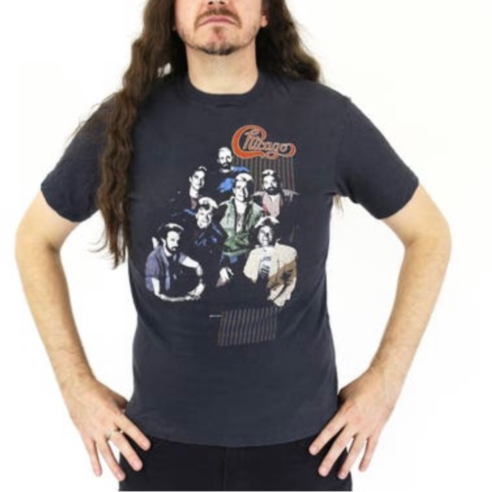 True Vintage Authentic Original 1985 CHICAGO Band Tour Shirt